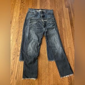 Selling both pairs 2 for 1 - one pair is Seven7 and the other pair is Express